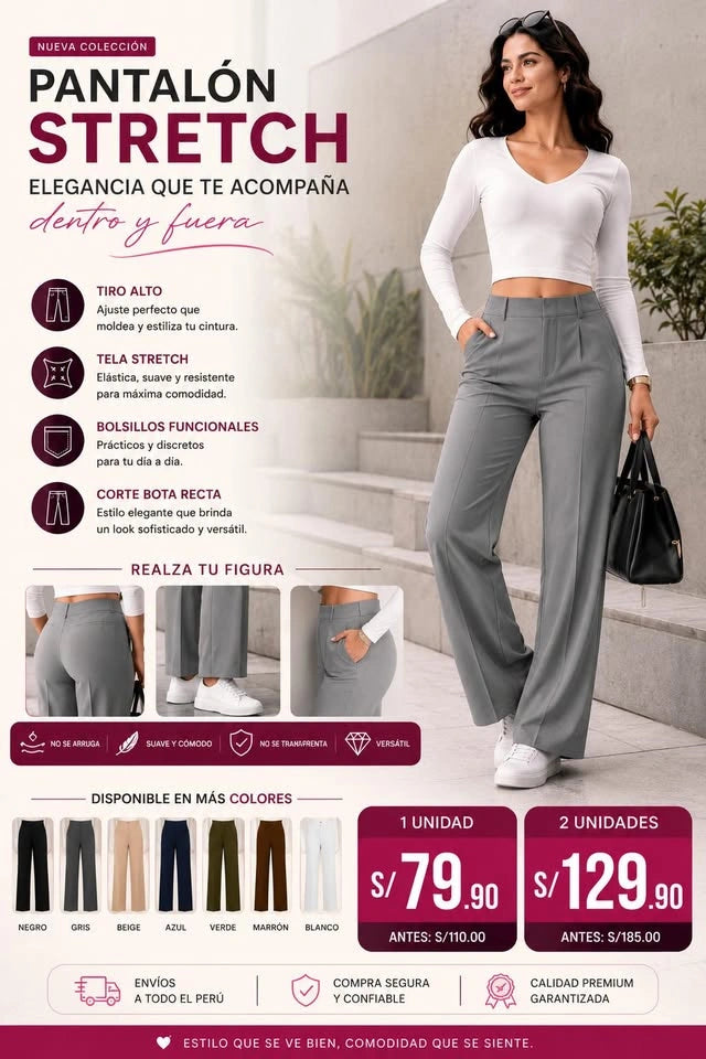 PANTALÓN ELEGANTE PARA  DAMA
